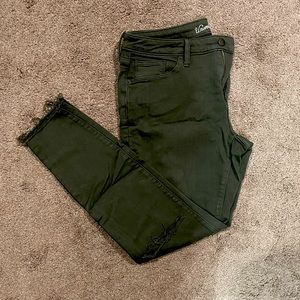 Army green jeggings. Size 12. Universal thread.